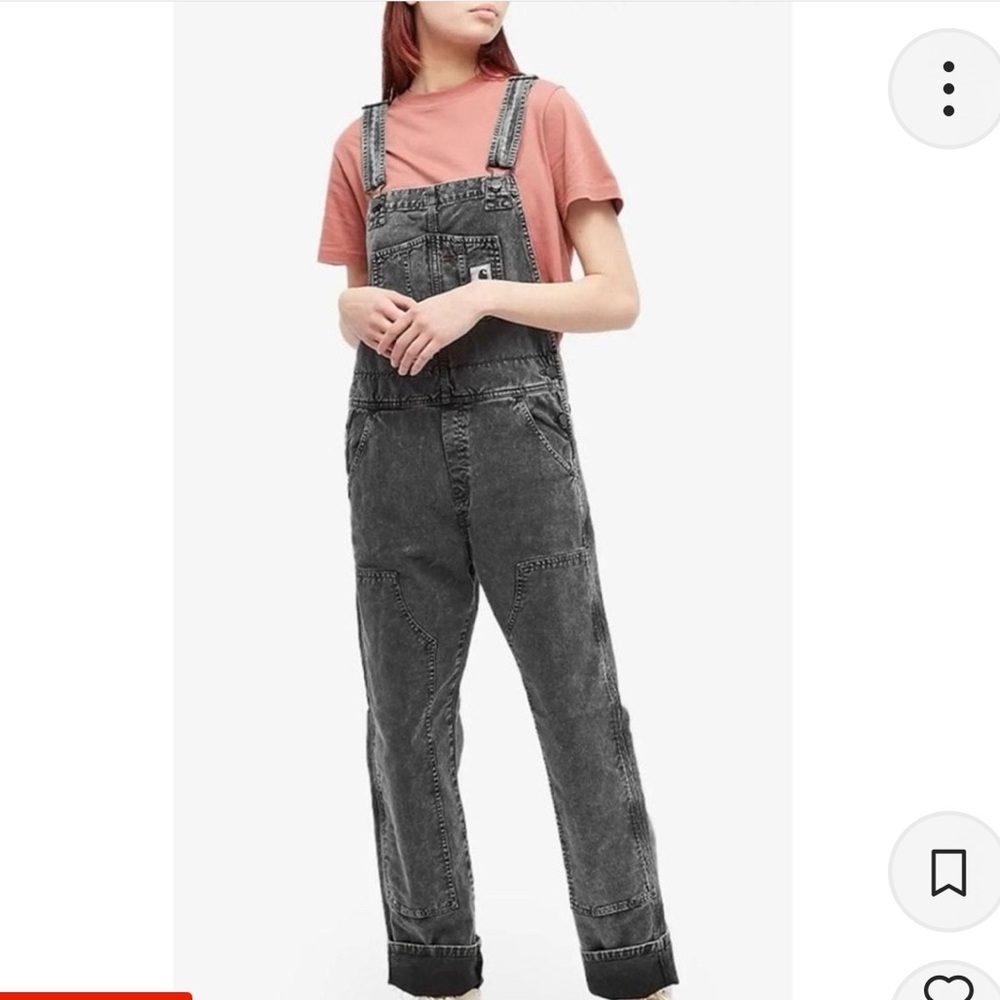 Carhartt WIP Sonoma Charcoal Denim Overalls